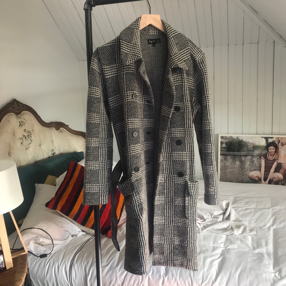 Agnes b wool double breasted jacket